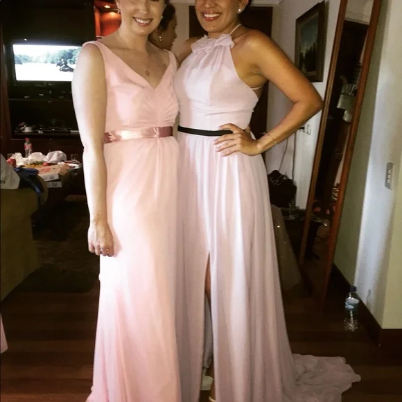 alfredo bridesmaid dresses Ruffled Cutout Dress main image 1